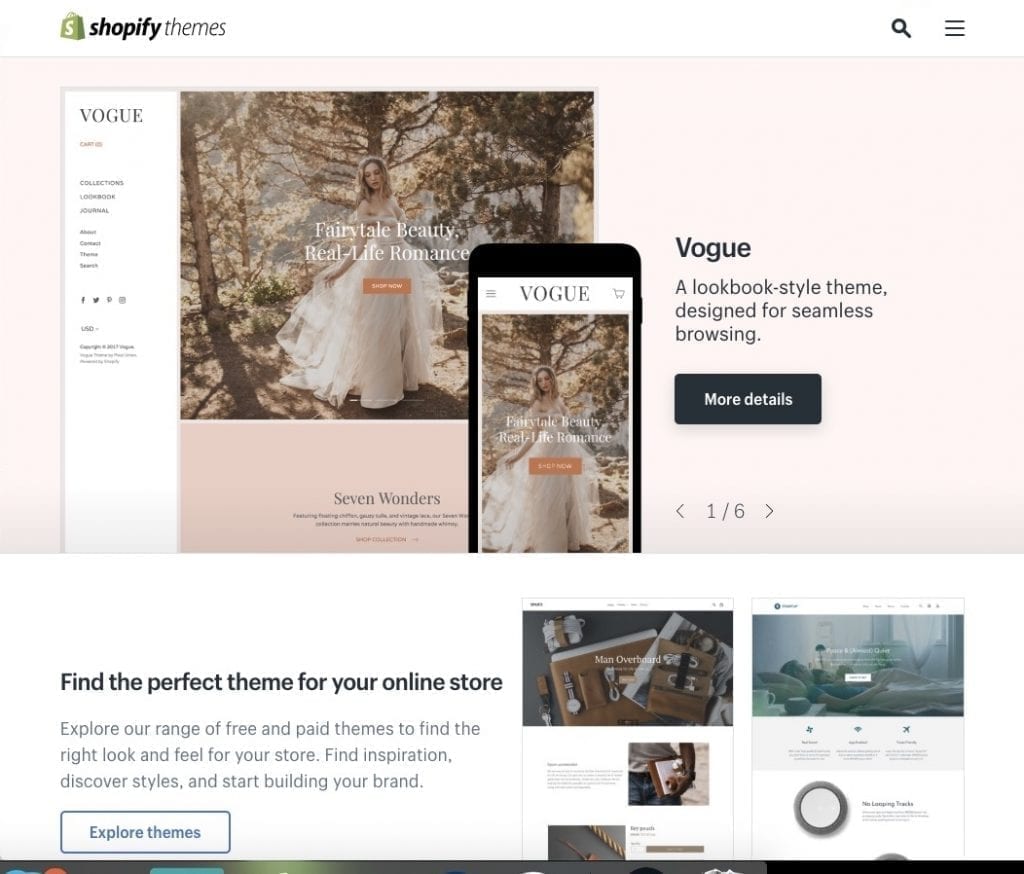 shopify theme store