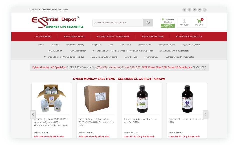 Soapmaking Supply Gifts from essentialdepot.com