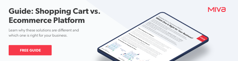 Shopping Cart vs. Ecommerce Platform | Free Guide