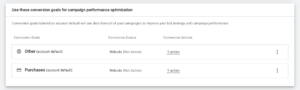 conversion goals performance max campaigns