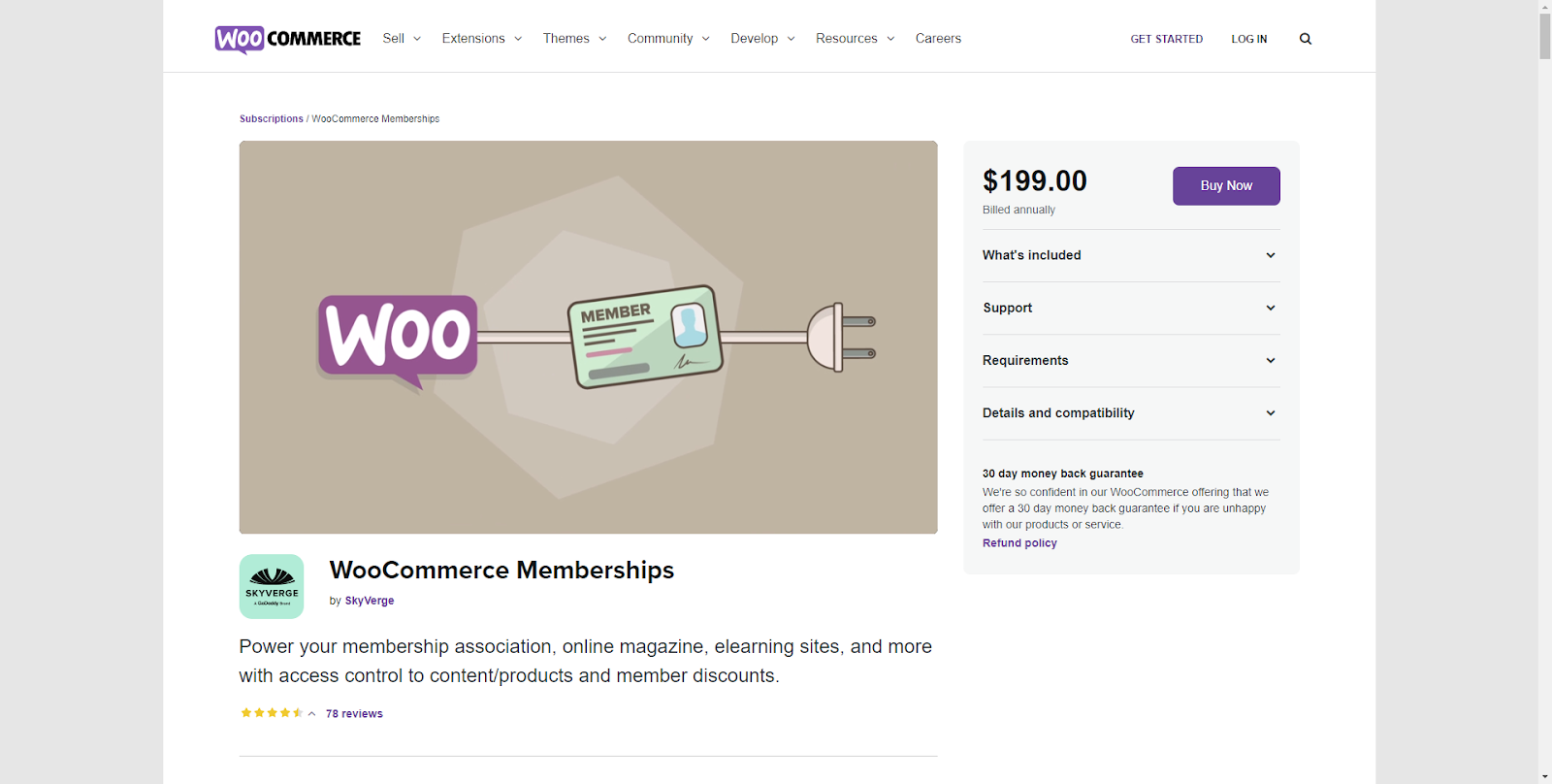 Woocommerce memberships