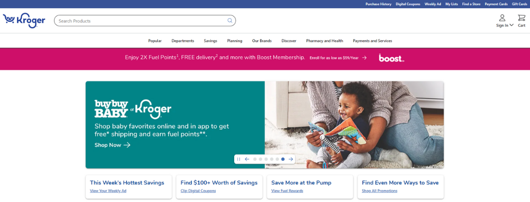 Kroger Homepage