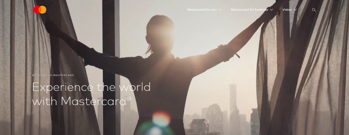 Mastercard homepage