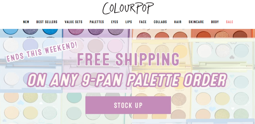 Colorpop Homepage