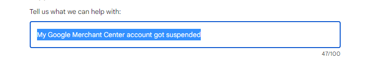 google merchant center support issues