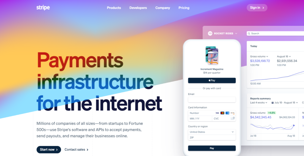 Online payment processing for internet businesses Stripe