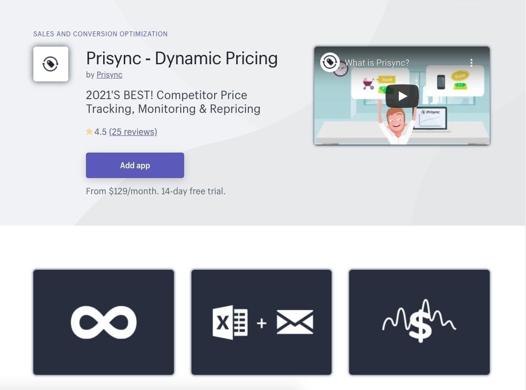 Prisync Shopify App