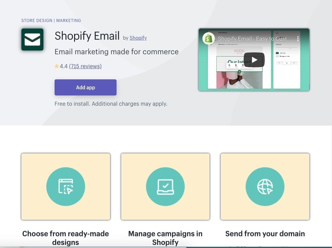 Shopify Email app