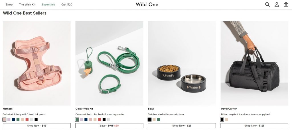 wild one online pet store example