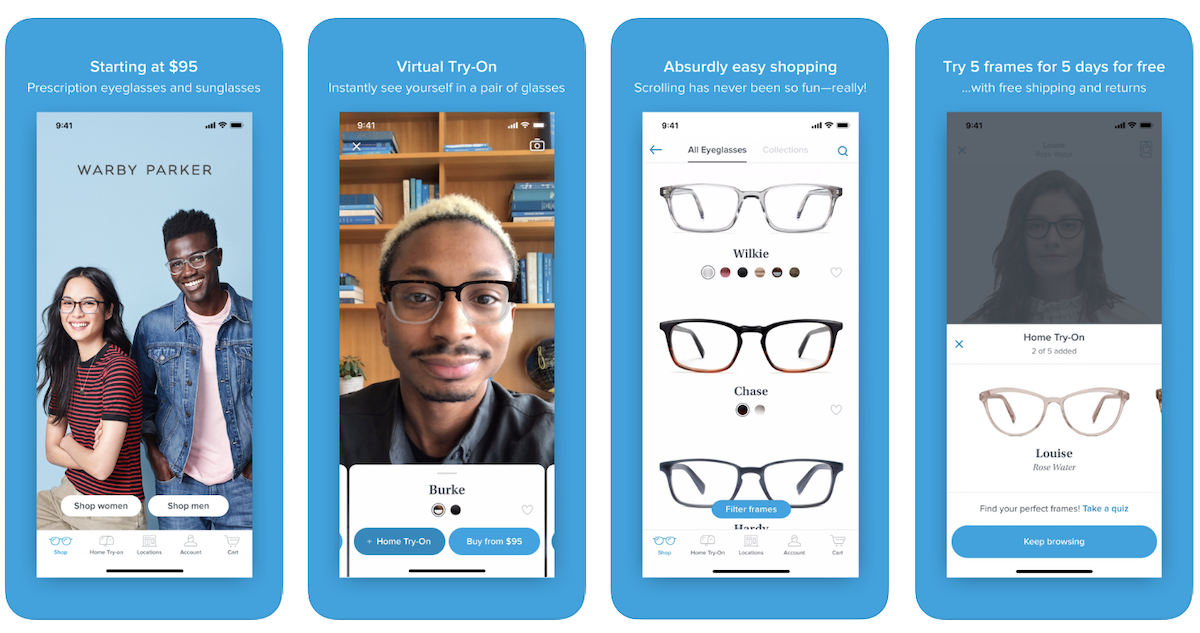 Warby Parker Virtual Try On Salsify D2C Apparel Brands