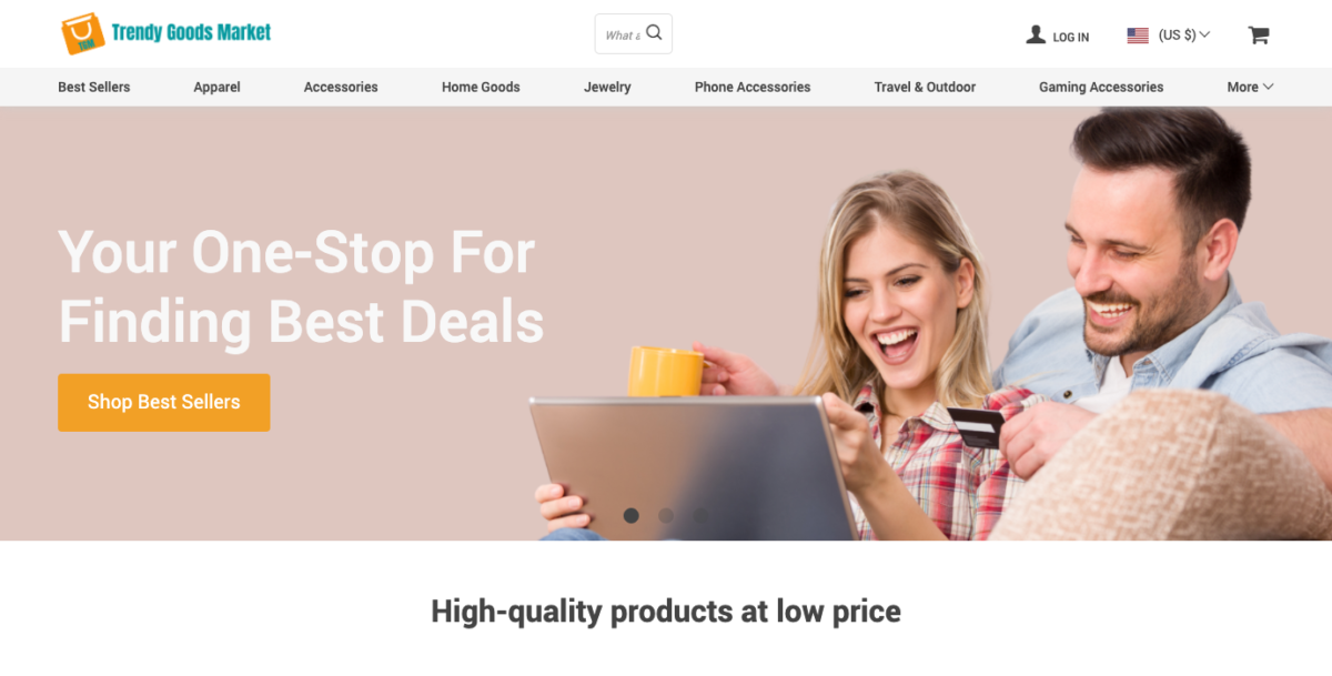 Trendy Goods Market Homepage