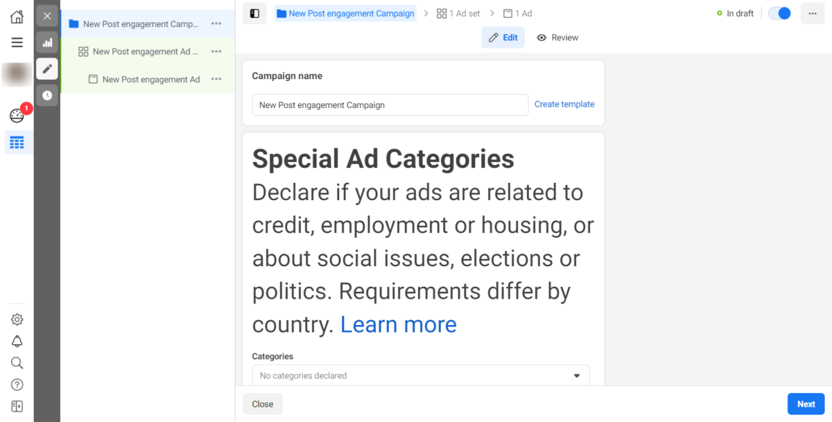 Facebook Ads Manager Campaign 2