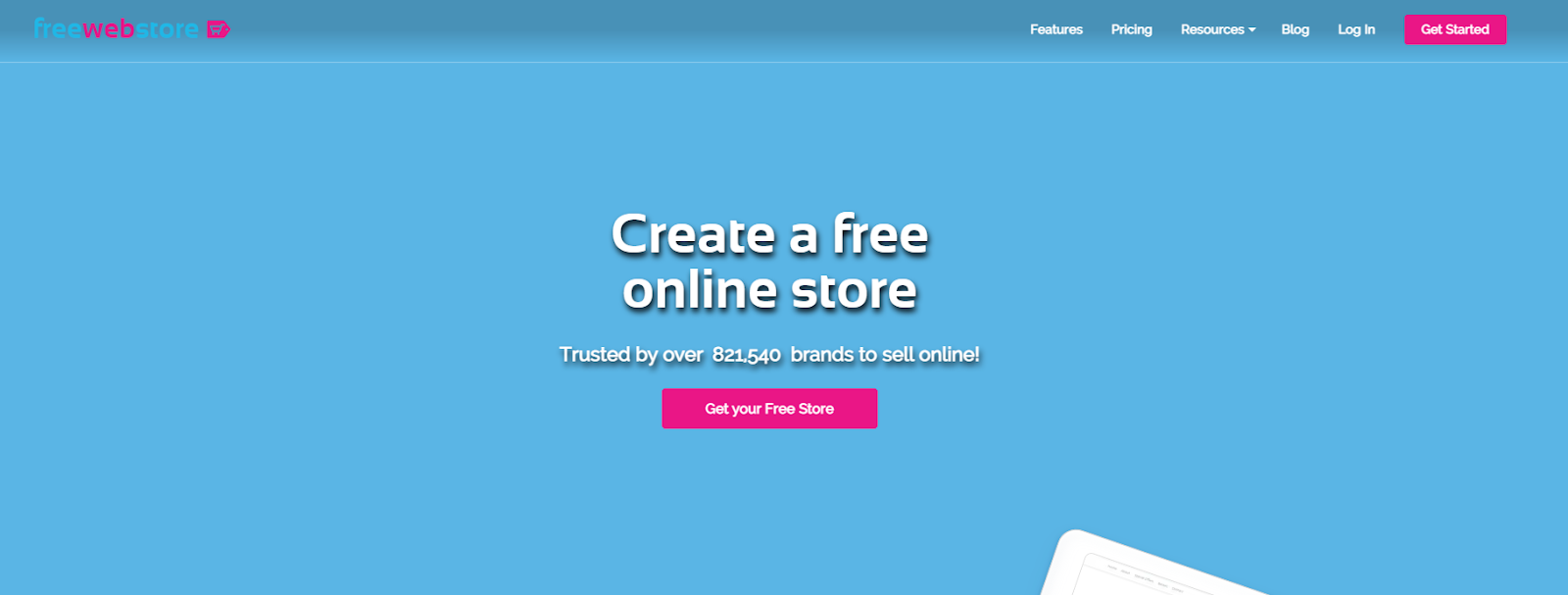 free website store