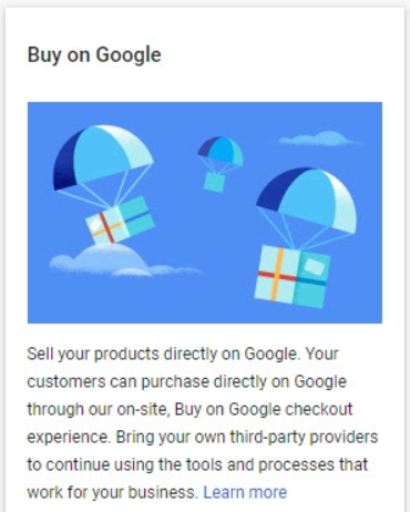 Google Merchant Center Buy on Google