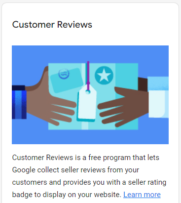 google merchant center customer reviews
