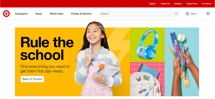 Target Homepage