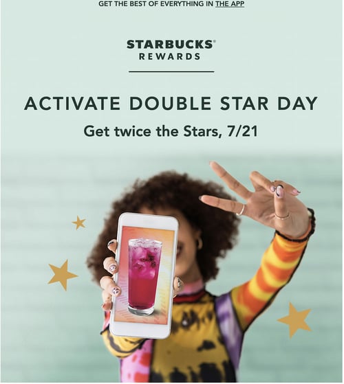 Starbucks flash sale promotion example