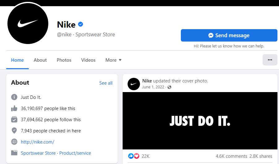 Nike Social Media