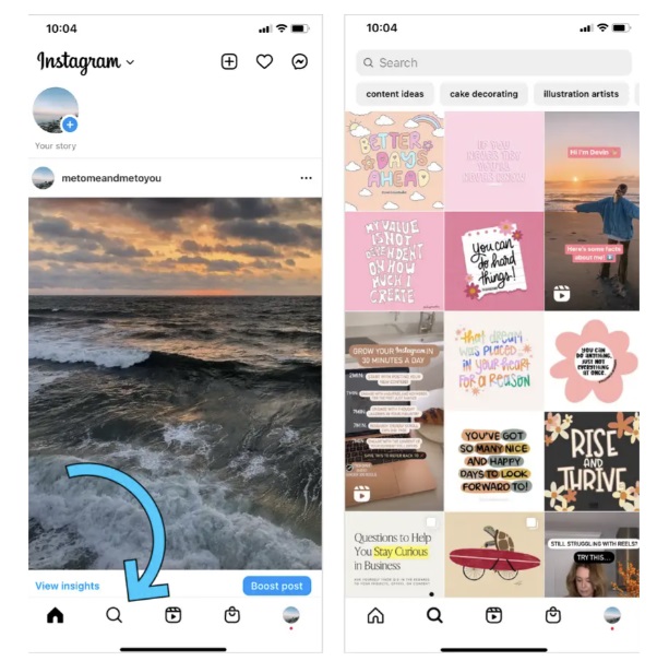 explore page example
